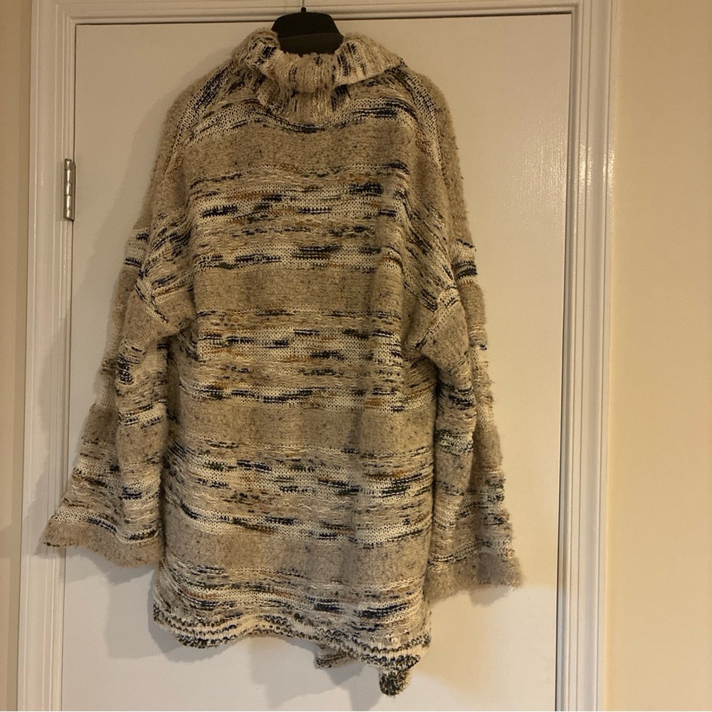 Anthropologie Moth Chloe chunky knit cardigan S oversized - Picture 3 of 5